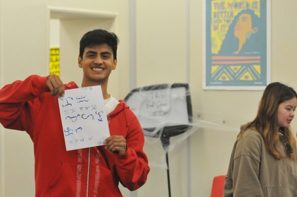 Barkada Club member, Kai, displays his filipino calligraphy skills and the ability to write his own name in a different language- Taheem Lewis- Taheem Lewis {The Union}