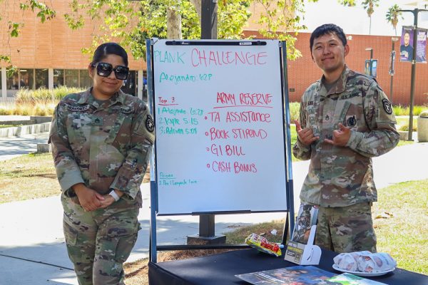 Members of US Army Outreach participate in Club Rush on Sept, 8, 2025 at El Camino Quad. (photo credit Katie Dang)