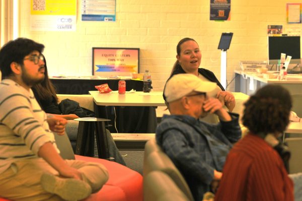 Students and staff at El camino college met October 24th at the social justice center to discuss budget cuts, what can be done for the arts, potential ASO involvement ,ect. (Taheem Lewis | The union)