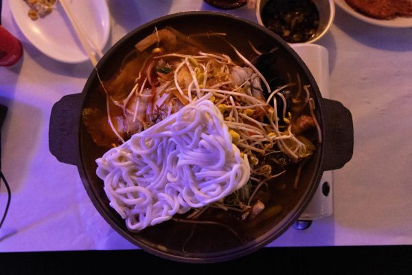 Spicy Seafood Soup from Chon Dak in Gardena, priced at $19.99, shareable amongst a group of 3-4 people. (Oriana de Quay | Warrior Life)
