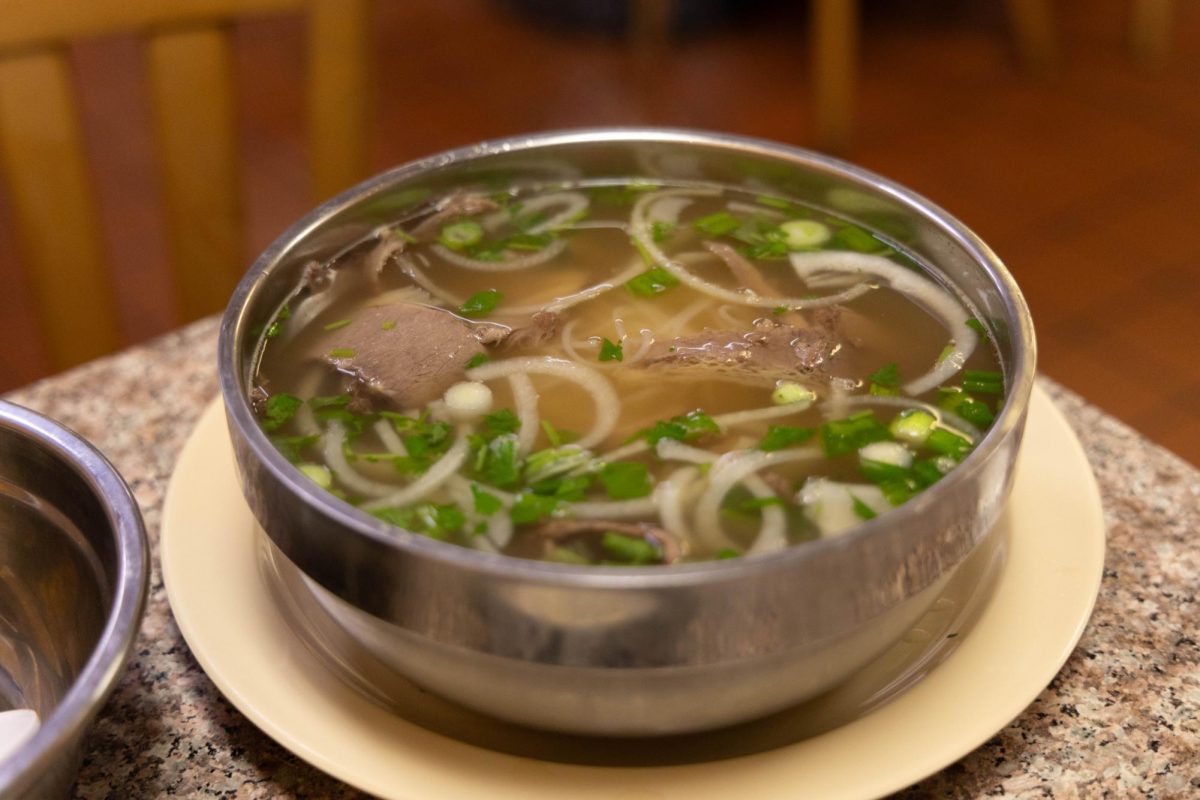 Brisket pho from Fresh Daily Pho and Grill in Torrance, Calif., priced at $11.99. (Oriana de Quay | Warrior Life)