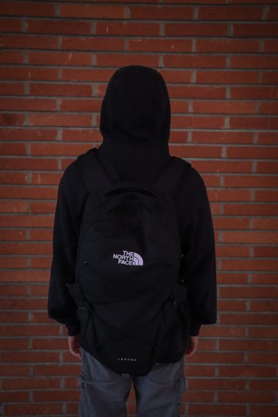 Ulises Renteria, 20, computer engineering major likes his backpack for its spaciousness. (Kaitlyn Gochez)