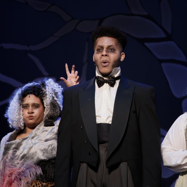 Xavier Davis, 19, performs as the doorman Lurch in The Addams Family. (Matthew Beck | The Union)