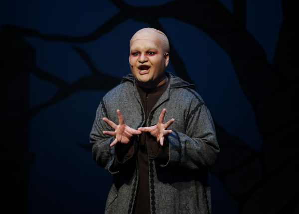 , plays the role of Uncle Fester in The Addams Family Musical. (Matthew Beck | The Union)