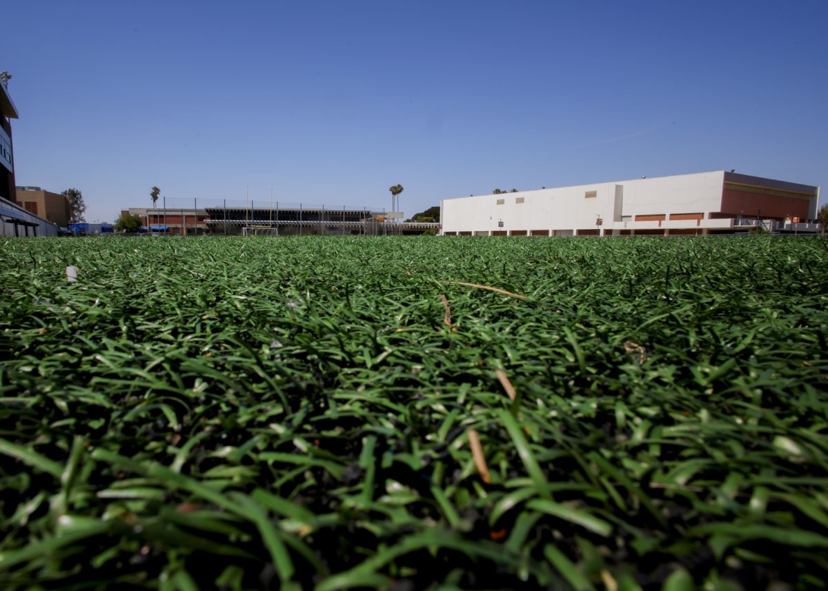 The El Camino PE & Athletics Field, located between the North Gym and Athletics Center taken Wednesday, May 20.  (Matthew Beck | The Union).